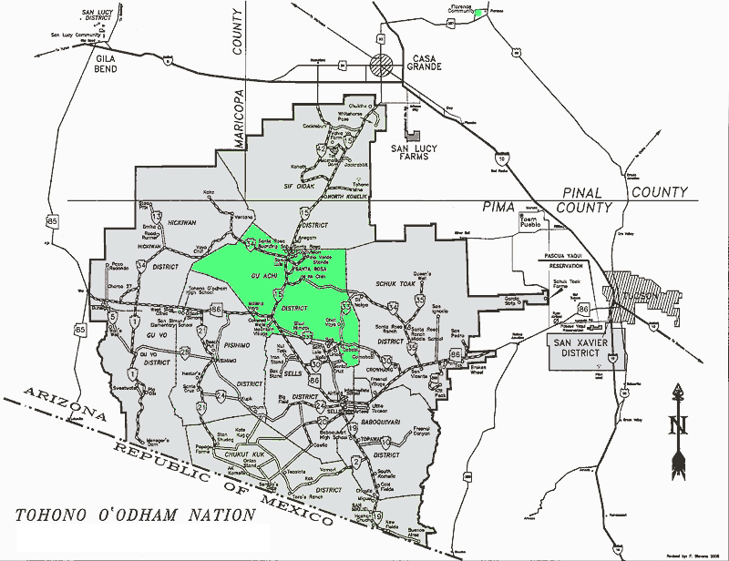 Map of Gu Achi District